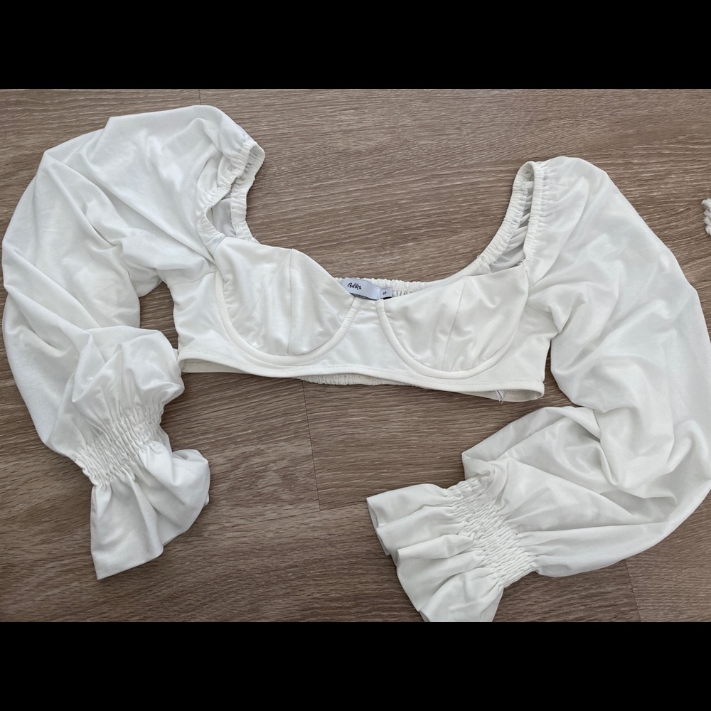 Adika crop long sleeve top